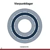 Vierpunktlager QJ208 -TVP ID 40mm AD 80mm Breite18mm FAG Produktbild-Vorschau 3