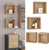 Wandregal Vicco Senyo Goldkraft Eiche 25 x 25 cm 2er Set, Produktbild-Vorschau 2