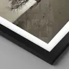 Gerahmtes Poster - Schwarzer Rahmen - Baum Schnee Sepia - Produktbild-Vorschau 2