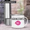 Trendation - Beste Tante Ever Emaille Tasse Geschenk Produktbild-Vorschau 3