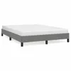 vidaXL Cadre de lit sans matelas gris foncé 140x190 cm Voir les images du produit 1