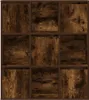 vidaXL Regál na knihy smoke oak 89x24x101,5 cm materiál na Náhľad obrázku produktu 4