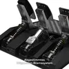 A close-up view of a racing pedal set, showing the intricate mechanical details of the brake and clutch pedals. Podgląd zdjęcia produktu