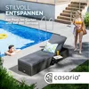 CASARIA Sonnenliege Polyrattan mit Klapptisch Produktbild-Vorschau 4