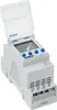 A white digital timer with a clear protective cover. Produktbild-Vorschau