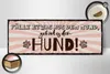 Holzschild Spruch 27x10cm fällt etwas aus dem Mund gehört Produktbild-Vorschau 3