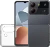 A transparent phone case is shown with a smartphone inside. Produktbild-Vorschau