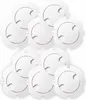 A group of white plastic outlet covers arranged in a grid. Produktbild-Vorschau