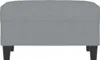 vidaXL Fußhocker Hellgrau 70x55x41 cm Stoff Produktbild-Vorschau 2