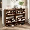 Armoire à chaussures Merax avec 4 portes battantes et 8 Voir les images du produit 4