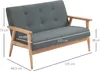 Sofa HOMCOM 2-osobowa, kanapa 115 cm z podłokietnikami, Podgląd zdjęcia produktu 3