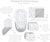 JUKKI® Baby Nestchen 5tlg MINKY SET für Neugeborene [Summer Produktbild-Vorschau 11
