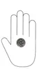 Knopf für Möbel aus Zamak, Durchmesser 30 mm, glänzendes Produktbild-Vorschau 4