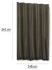 Thermovorhang Kräuselband taupe dunkel 245x245 cm Produktbild-Vorschau 2