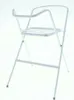 A white metal folding stand against a white background. Náhled obrázku produktu