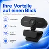 Full HD 1080p Webcam mit USB – PC Kamera mit Plug & Play, Produktbild-Vorschau 5