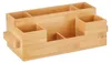 Relaxdays Besteckhalter Bambus, 7 Fächer, Tisch Menage für Produktbild-Vorschau 9