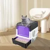 Katzentoilette mit UV-Schutz,Katzenklo Groß mit Ausgang von Produktbild-Vorschau 2