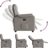 Hochwertig Relaxsessel Taupe Stoff 4015687 Produktbild-Vorschau 6