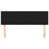 Kopfteile Schwarz 144x5x78/88 cm Stoff Produktbild-Vorschau 3