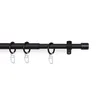 Stilgarnitur Schwarz 120-220 cm – ausziehbare Metall Produktbild-Vorschau 1