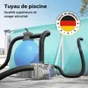 Wiltec Tuyau piscine noir – 21 m de long, Ø 38 mm – Tuyau Voir les images du produit 2