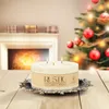 Candela XL a 3 stoppini rotonda 15 cm senza profumo - Anteprima dell’immagine prodotto 4