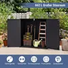 COSTWAY, armadietto da giardino, casetta da giardino con 2 Anteprima dell’immagine prodotto 4