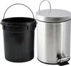 MSV Treteimer - Edelstahl - silber poliert - 3 Liter - 16 x Produktbild-Vorschau 2