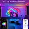 MODFU 10m Neon Led strip Fernbedienung/APP Steuerung, IP65 Produktbild-Vorschau 4