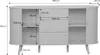 Credenza scandinava effetto legno scanalato 2 ante Anteprima dell’immagine prodotto 5