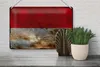 Blechschild Flagge Monaco 30x20cm Flag of Monaco Rost Produktbild-Vorschau 4