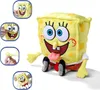 A collage of images showing a Spongebob Squarepants plush toy and its features. Anteprima dell’immagine prodotto