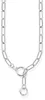 Collier à maillons avec deux fermoirs à anneaux et pierres Voir les images du produit 2