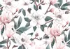 Vlies Fototapete - Watercolor Magnolias - Second Variant Produktbild-Vorschau 5