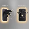 LED Wandlampe Schwarz – Schwenkbare Leselampe Wandmontage Produktbild-Vorschau 9