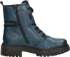 A studio shot of a single blue boot. Voir les images du produit