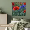 MuchoWow® Wandteppich Wandbehang Bunte Mohnblumen in den Produktbild-Vorschau 4