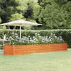vidaXL Letto rialzato arrugginito 400x80x45 cm Acciaio Anteprima dell’immagine prodotto 2
