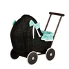 Tmavě hnědý vrbový kočárek pro panenky 48X28 H26/47 CM Náhled obrázku produktu 3