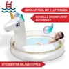 ONBEST Einhorn Planschbecken XXL mit Flick Set | Aufblasbar Produktbild-Vorschau 5