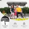 Venkovní houpačka pro 3 osoby s nastavitelnou stříškou, Náhled obrázku produktu 4