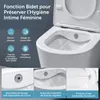 doporro WC Suspendu Blanc Cuvette Céramique Toilette avec Voir les images du produit 2