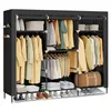 SONGMICS Stoffschrank mit Kleiderstange, Kleiderschrank mit Produktbild-Vorschau 2