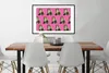 MuchoWow® MuchoWow® Gerahmtes Poster Tier - Muster - Rosa Produktbild-Vorschau 3