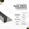 Glas-Fliesenprofil Edelstahl Klemmprofil Wandprofil V2A 2m Produktbild-Vorschau 3
