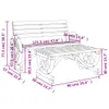 2-tlg. Garten-Lounge-Set Massivholz Tanne Produktbild-Vorschau 8