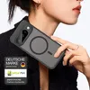 A person is holding a smartphone case with a magnetic ring on the back. Produktbild-Vorschau
