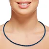 Lederkette Lederband Herren Halskette Schwarz Blau 17-100 Produktbild-Vorschau 4