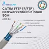 Extralink CAT6A F/FTP Netzwerkkabel 50m LAN Ethernet Produktbild-Vorschau 4